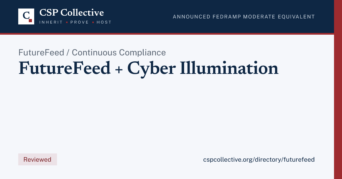 Social card for FutureFeed / Continuous Compliance FutureFeed + Cyber Illumination